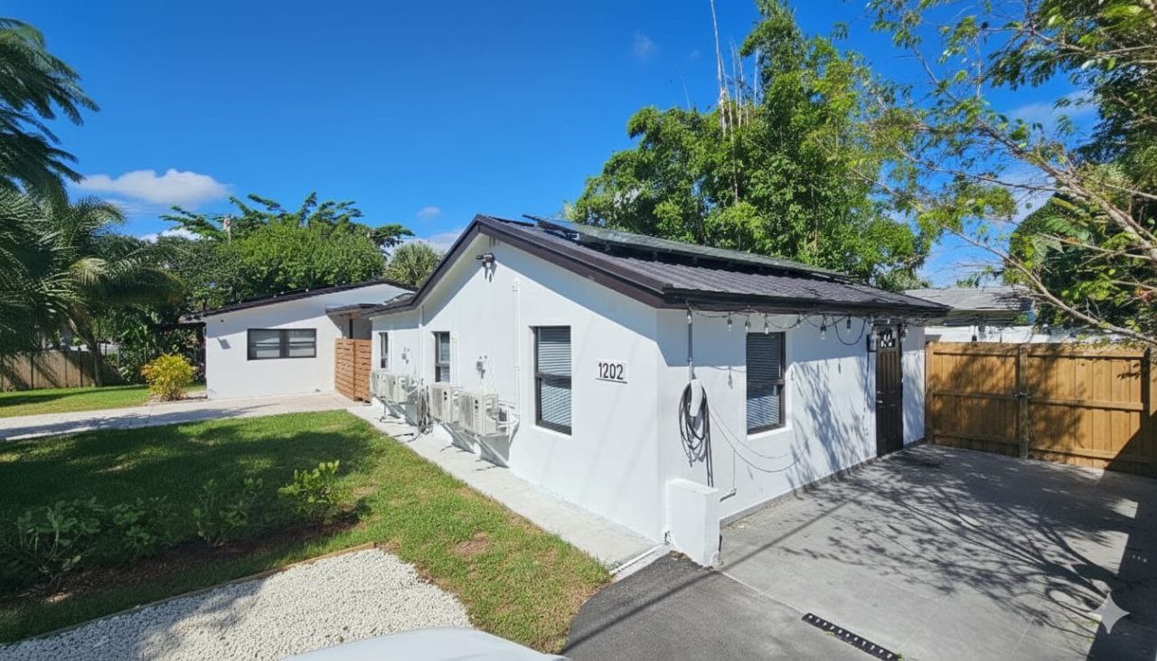 Solar-powered exterior, 1202 NE 3rd Ave